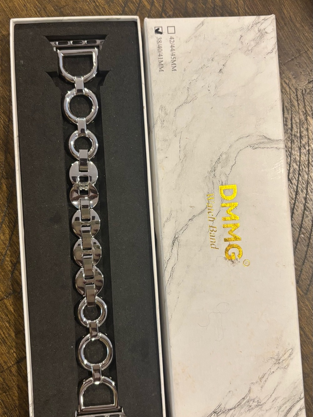 Mango Silver Chain-Link Women's Watch Band size 38/40/41mm